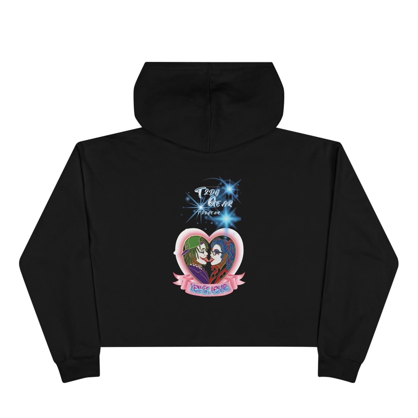 "Twisted/Toxic Love" Crop Hoodie