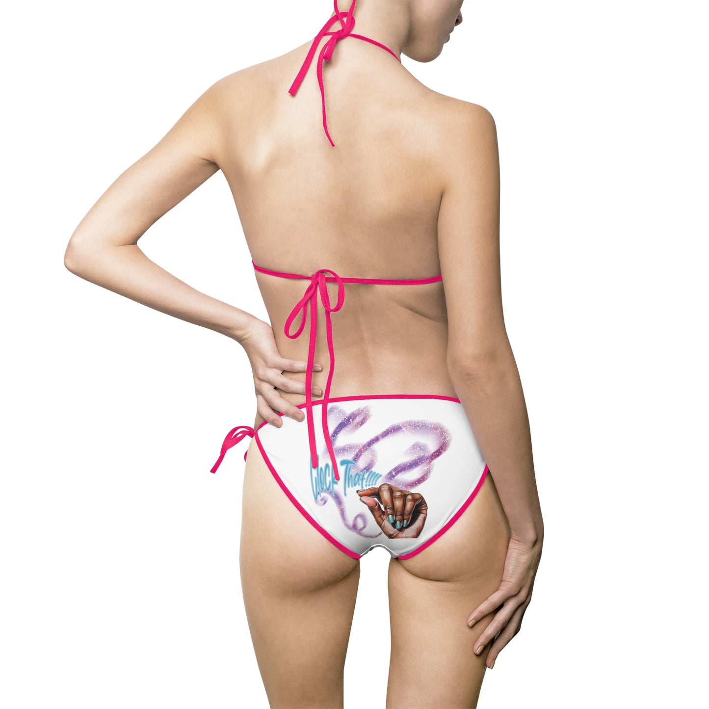 "Clock It" Tie-Side Bikini