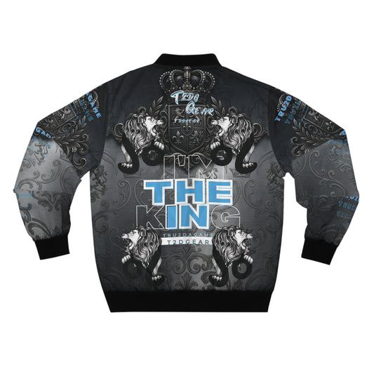 "Born A King" Graphic Bomber Jacket