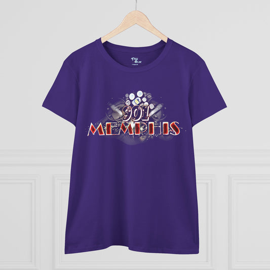 "901 Memphis" Women���s Cotton Tee