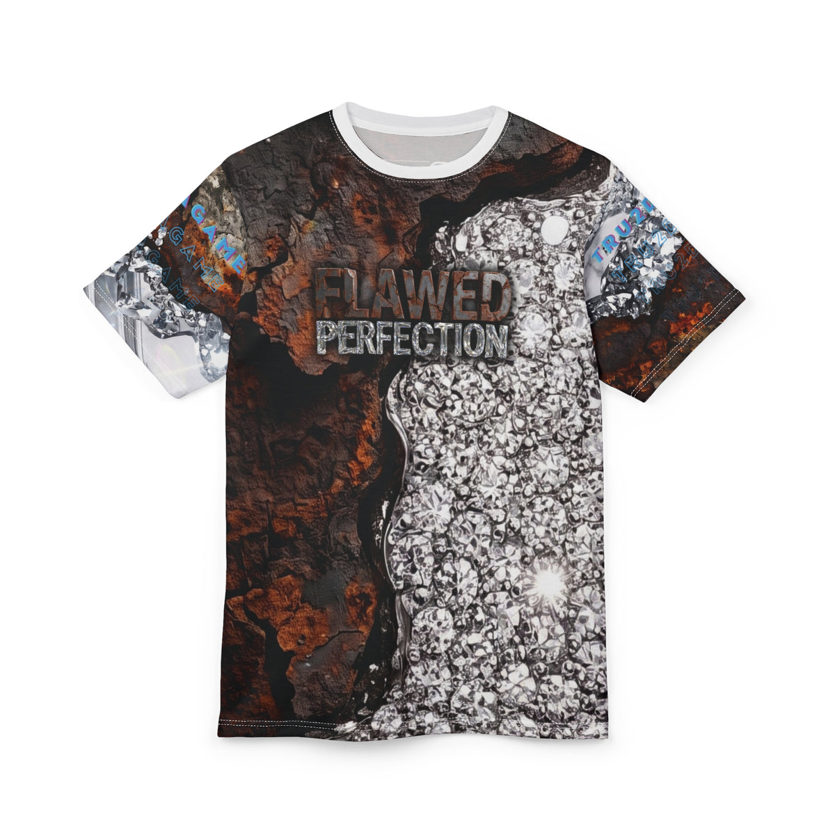 "Flawed Perfection" Men's (AOP)Graphic T-Shirt
