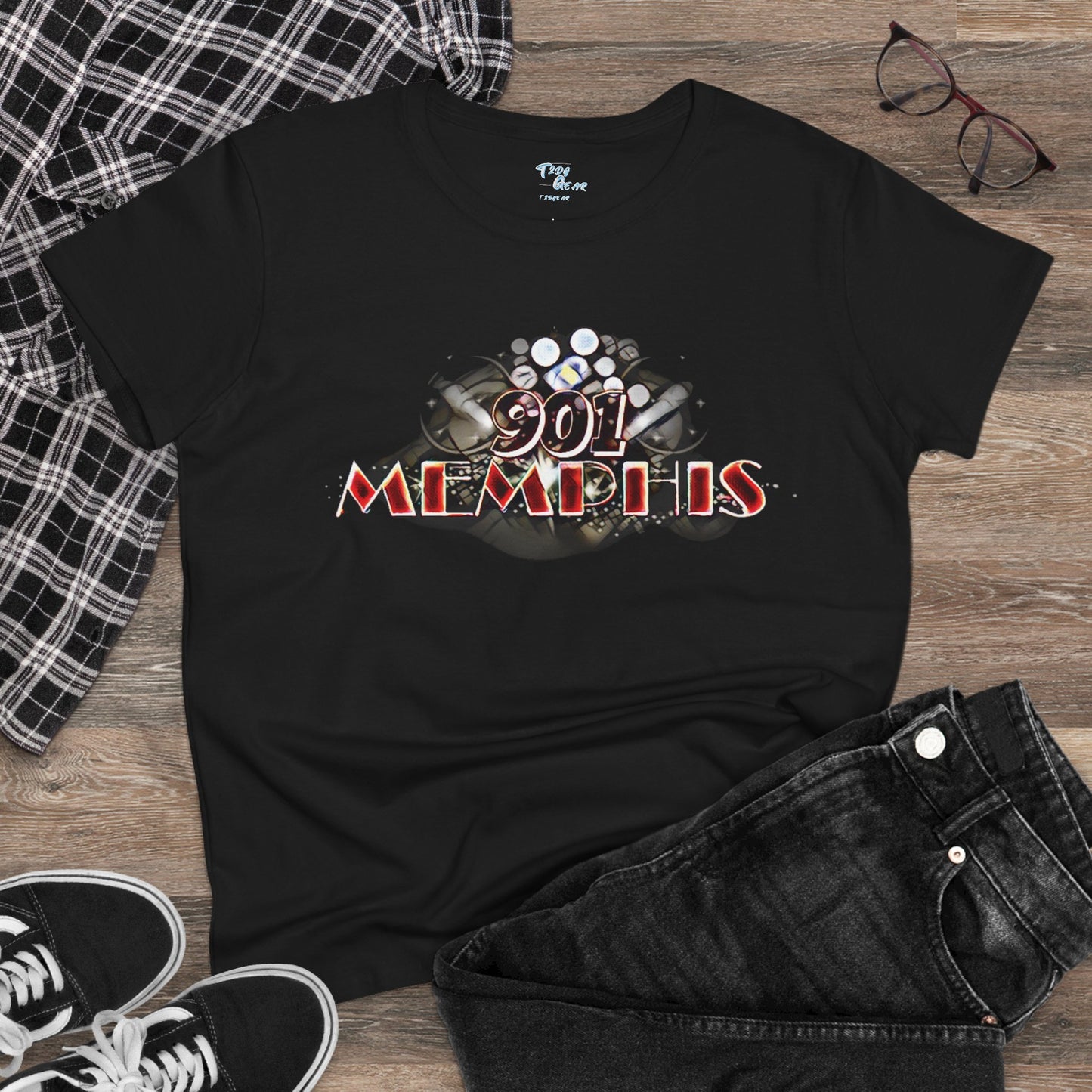"901 Memphis" Women���s Cotton Tee