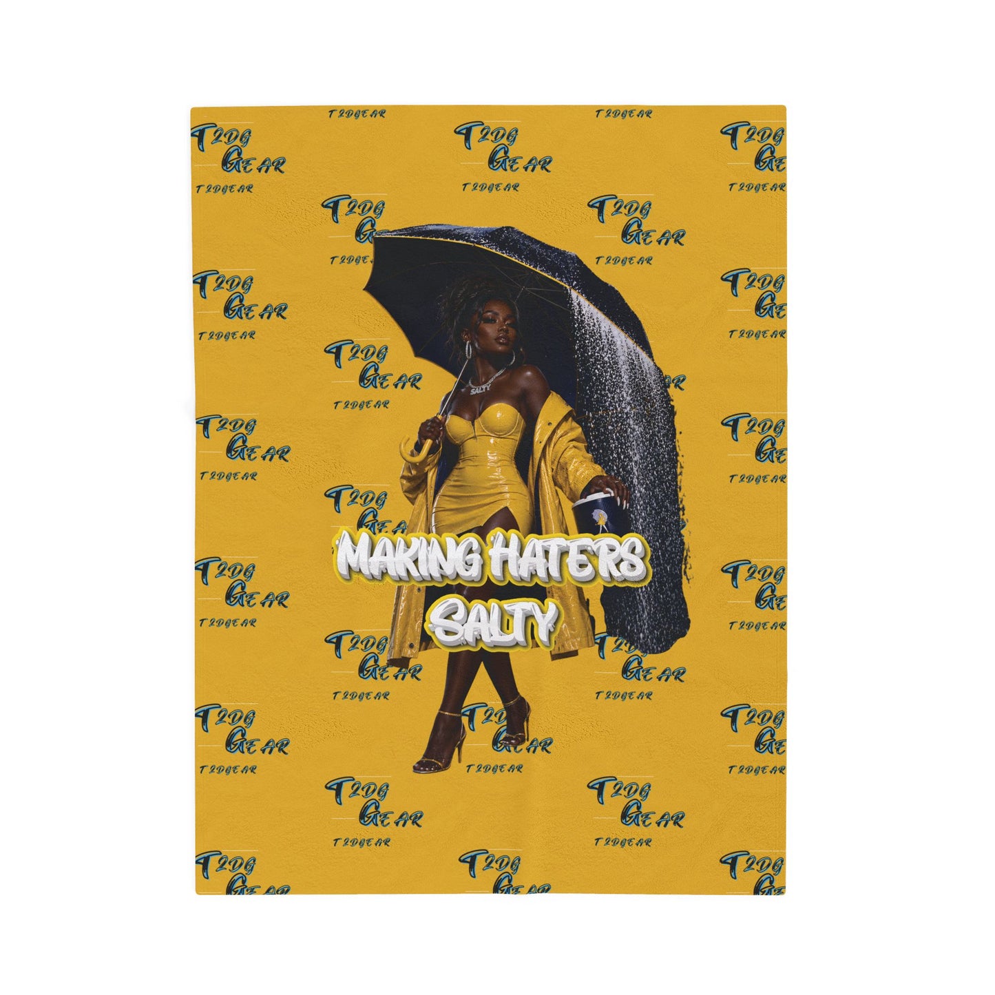 "Haters Salty" Velveteen Plush Blanket