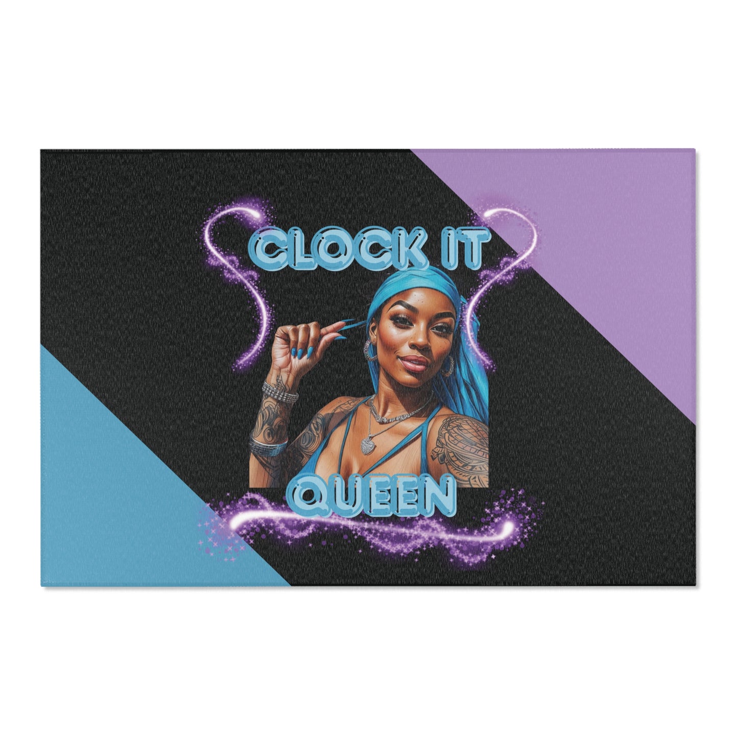"Clock It" Decorative Area Rug