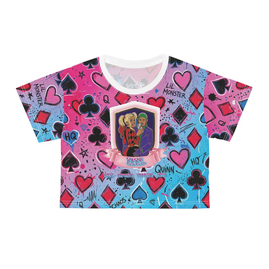 "Twisted/Toxic Love" AOP Crop Tee