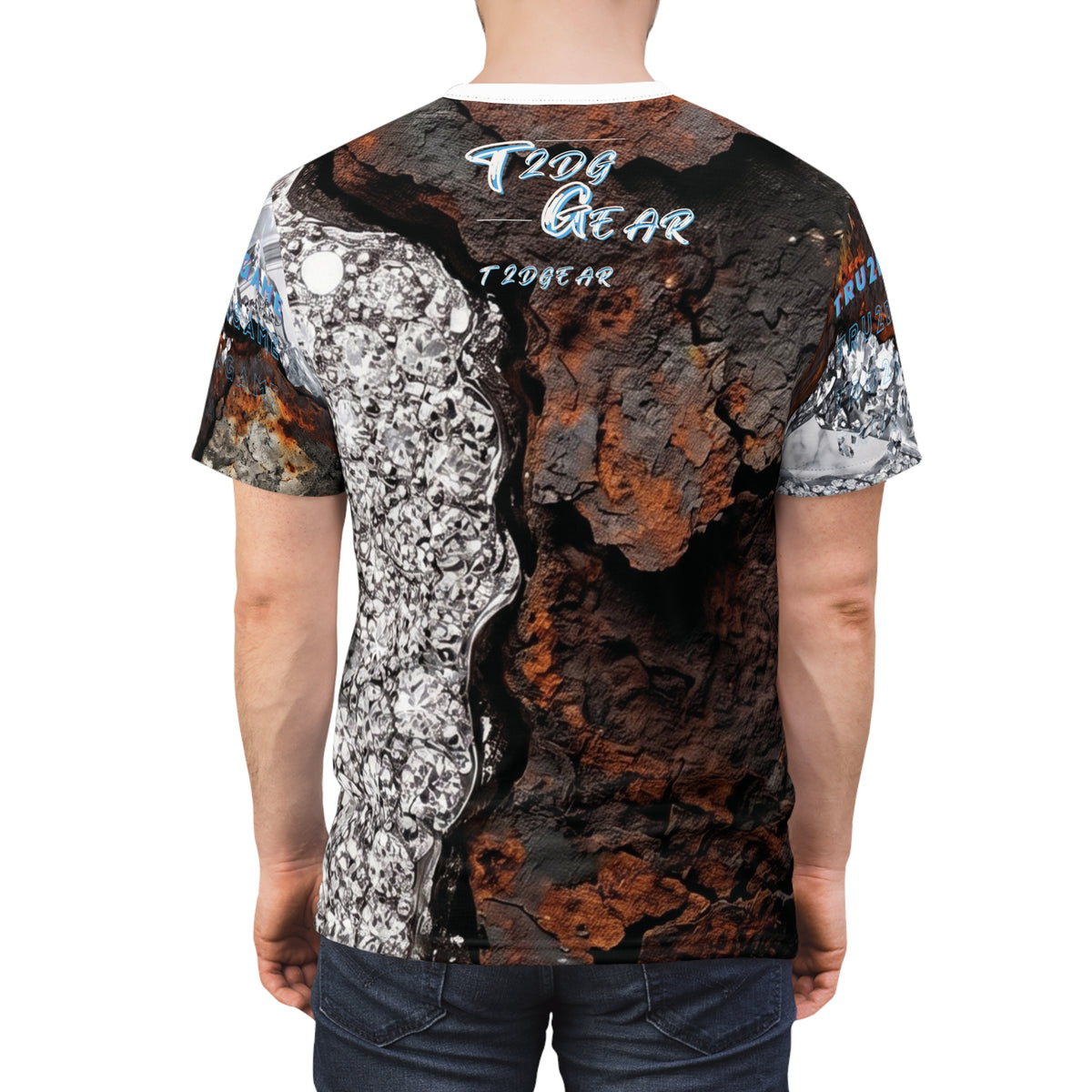 "Flawed Perfection" Men's (AOP)Graphic T-Shirt
