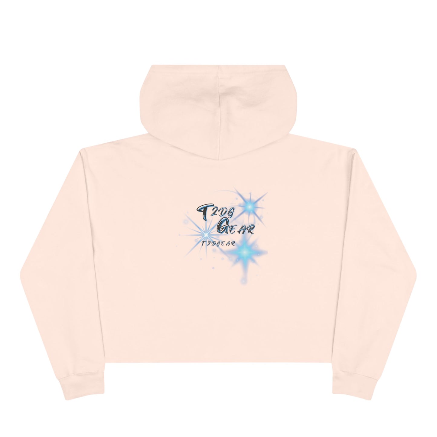 "On God" Graphic Cropped Hoodie