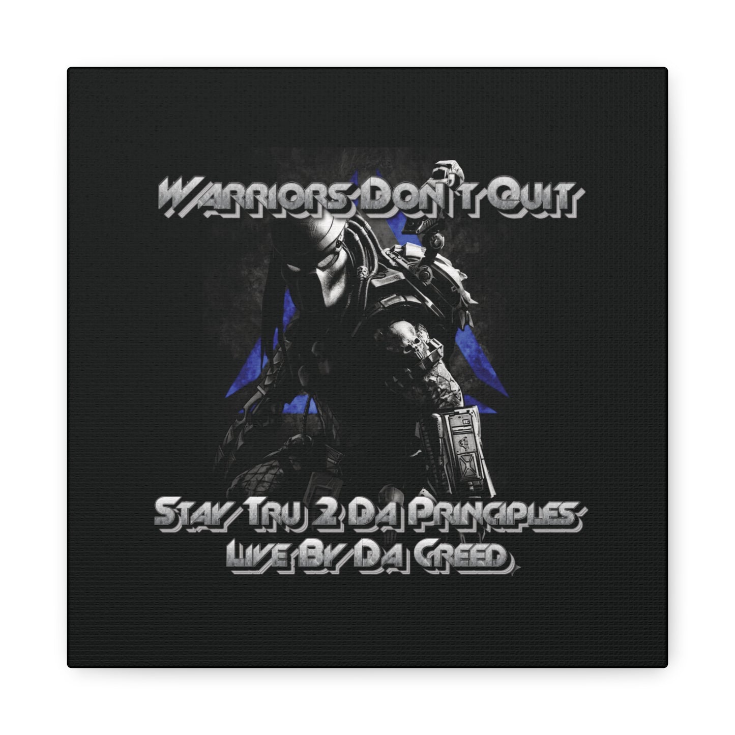 "Warrior's Creed" Canvas Wall Art