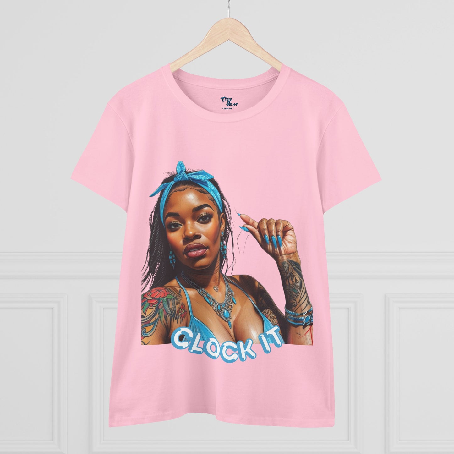 "Clock It" Cotton Graphic Tee