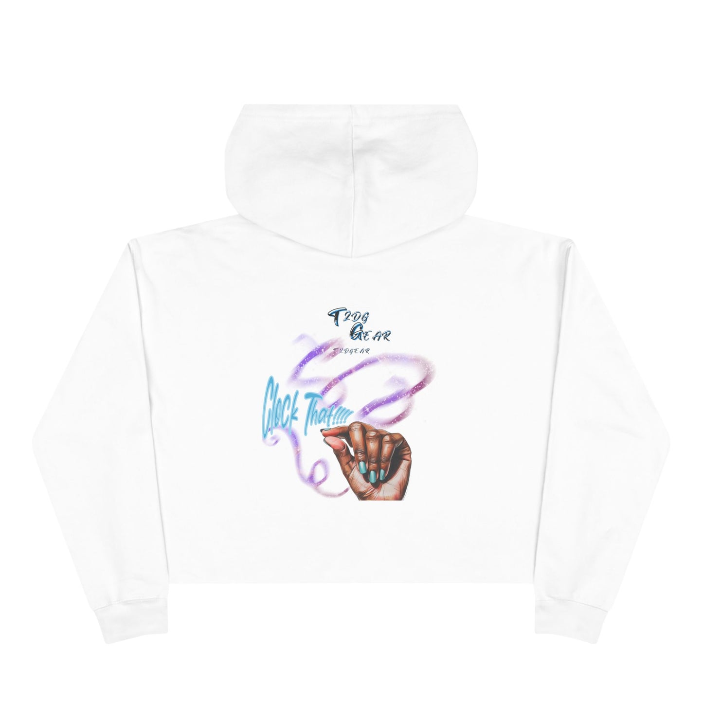 "Clock It" Crop Hoodie
