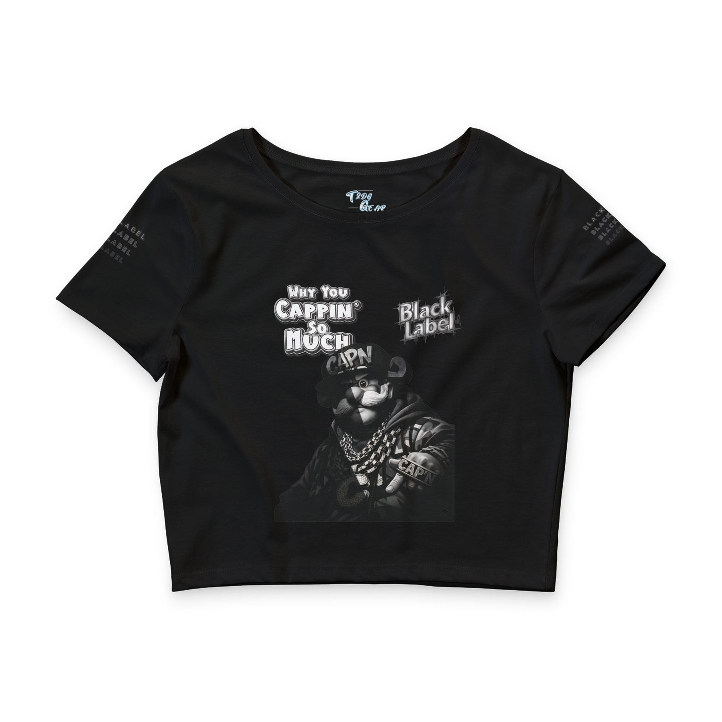 "Cappin'" Crop Tee