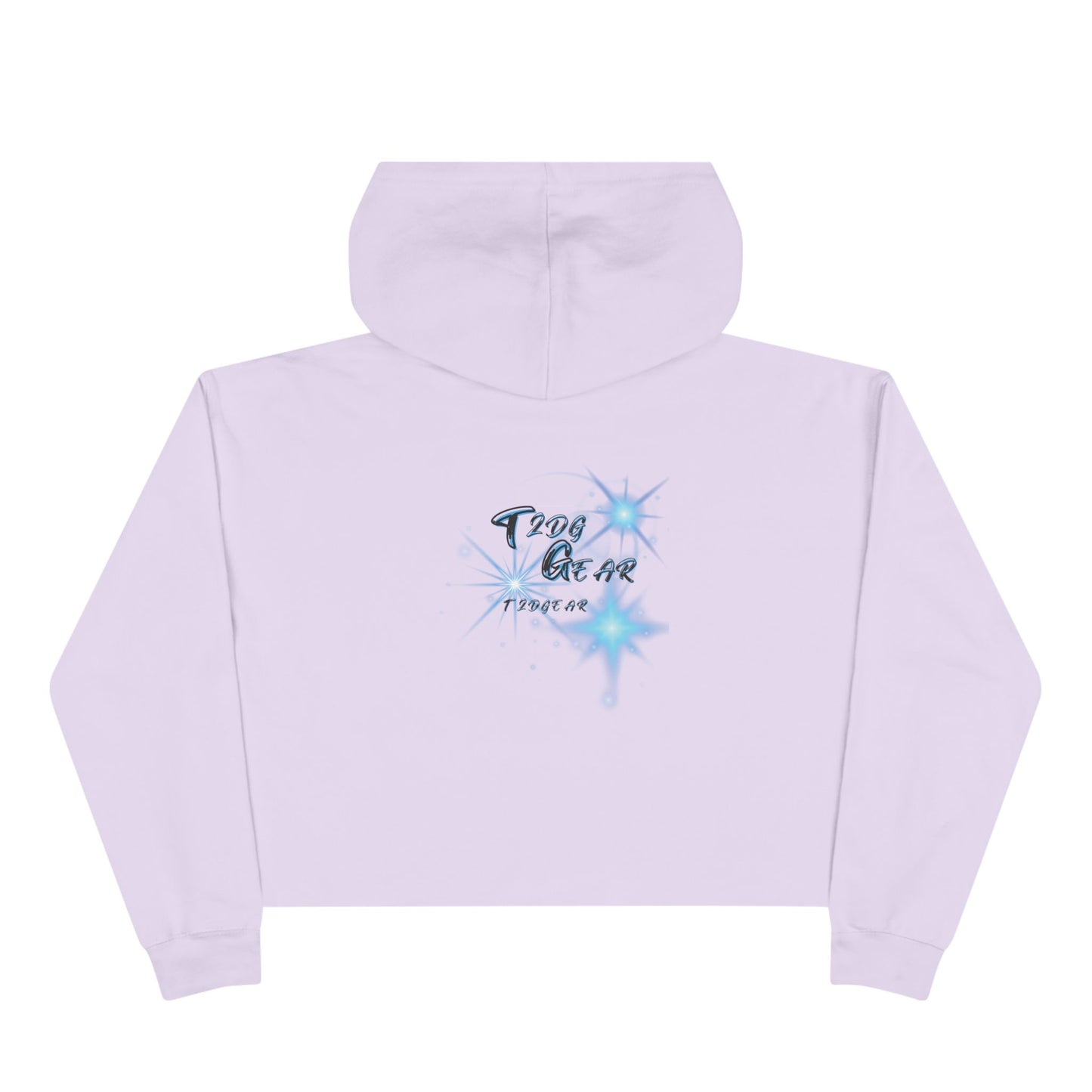 "On God" Graphic Cropped Hoodie