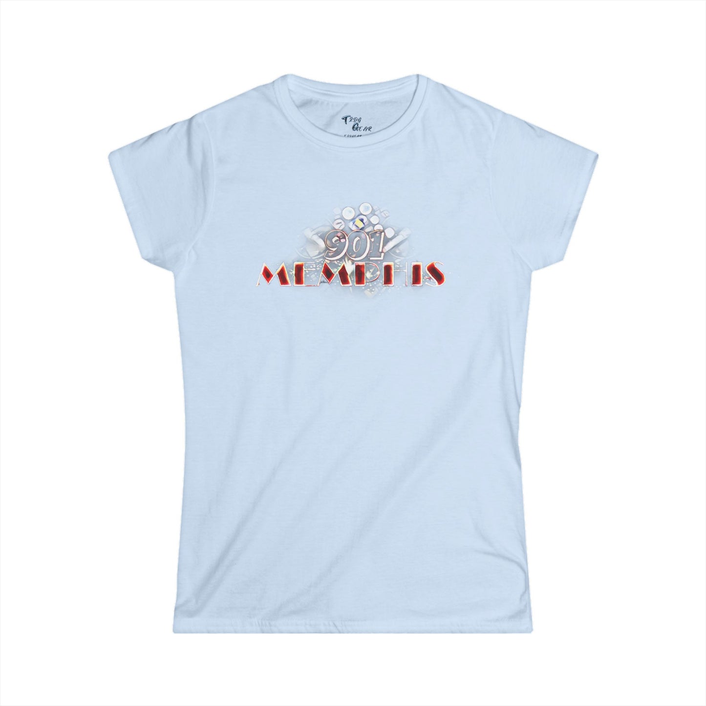 "901 Memphis" Women's Softstyle Tee