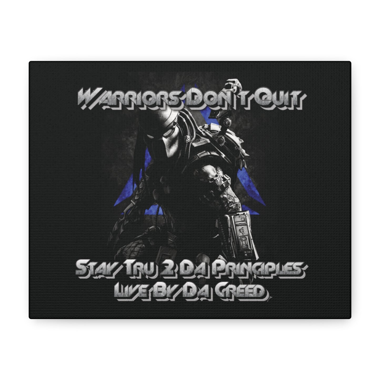 "Warrior's Creed" Canvas Wall Art
