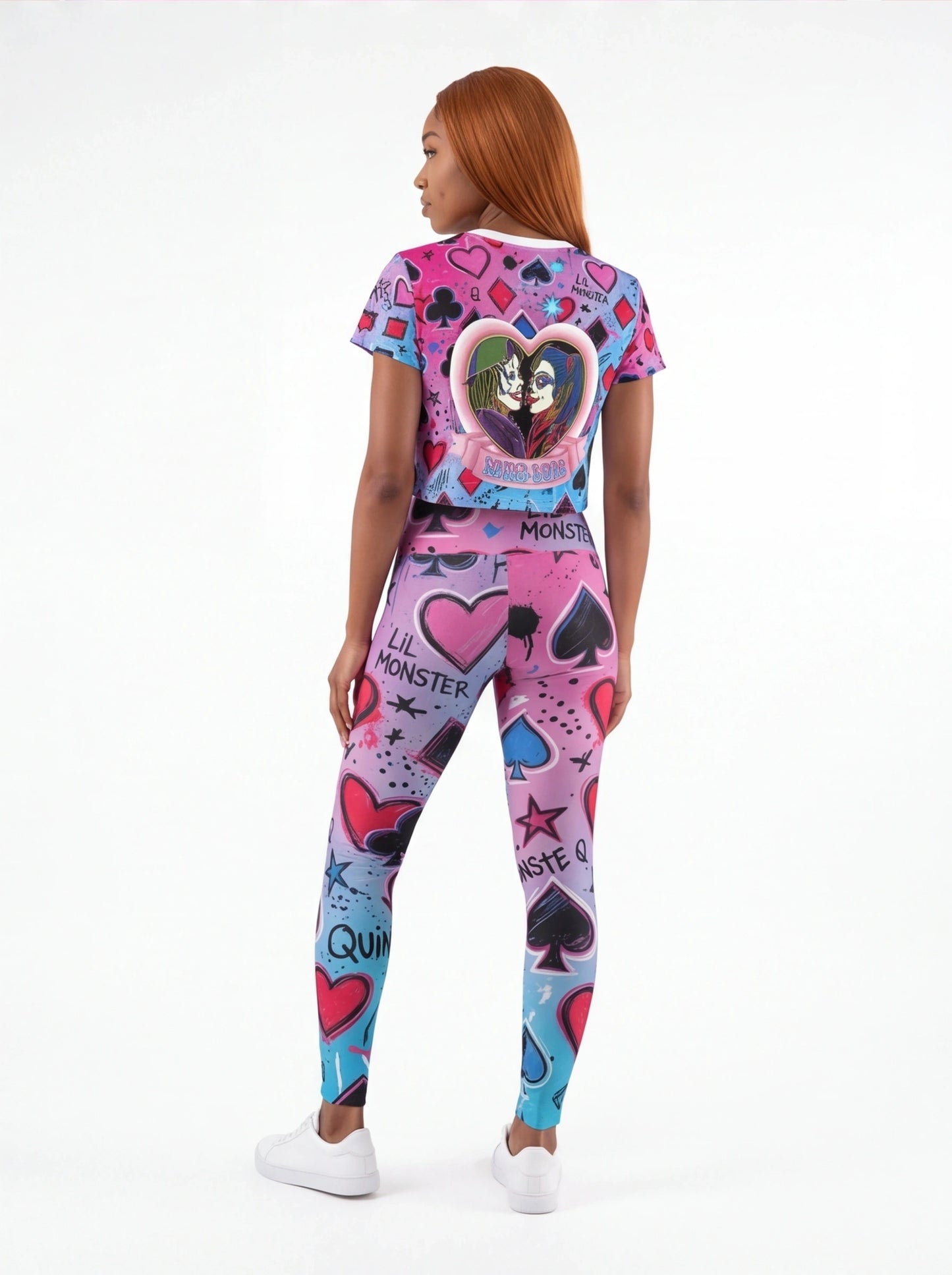 "Twisted/Toxic Love" AOP Crop Tee