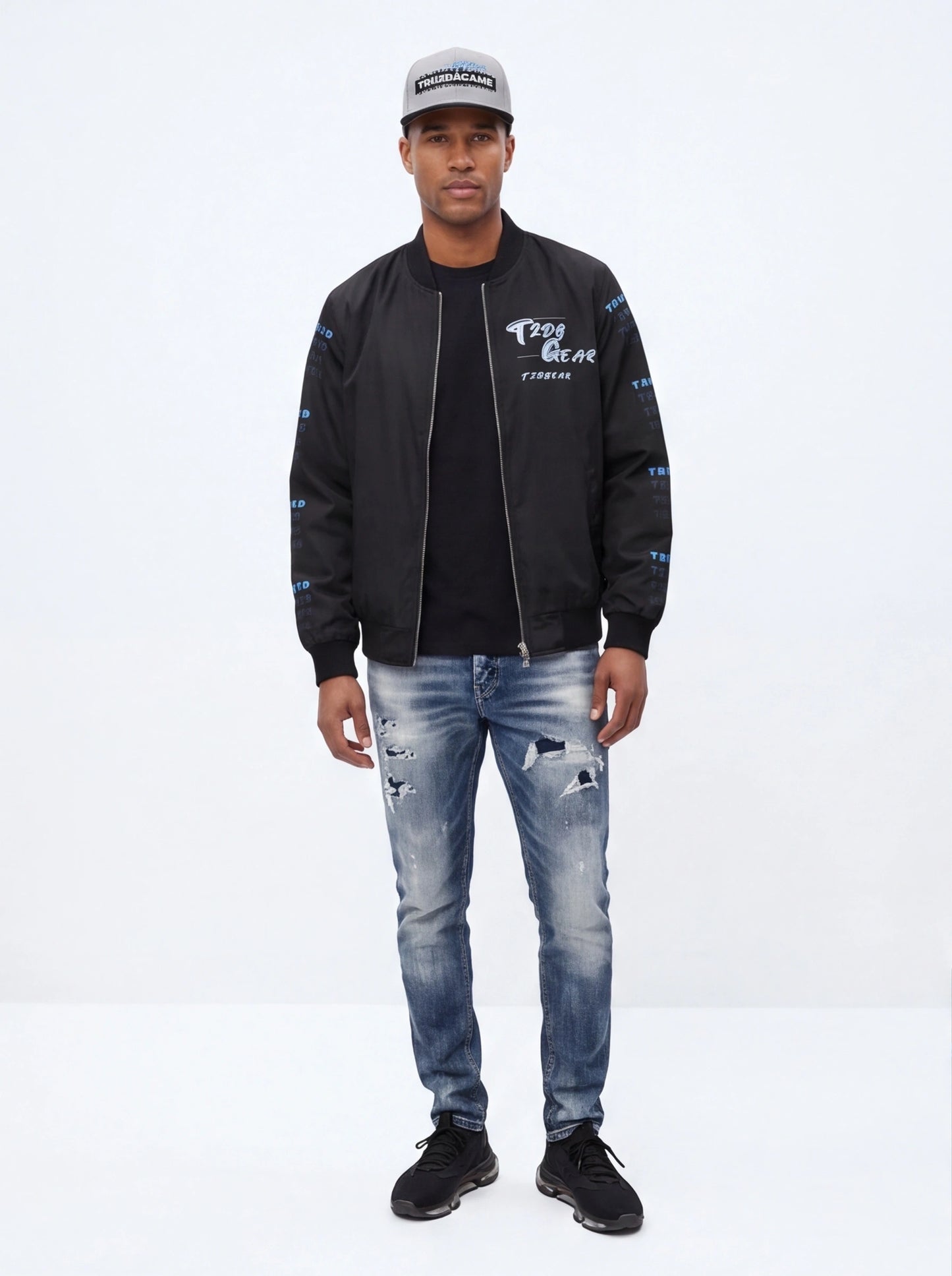 Men's Distressed Slim Fit Jeans