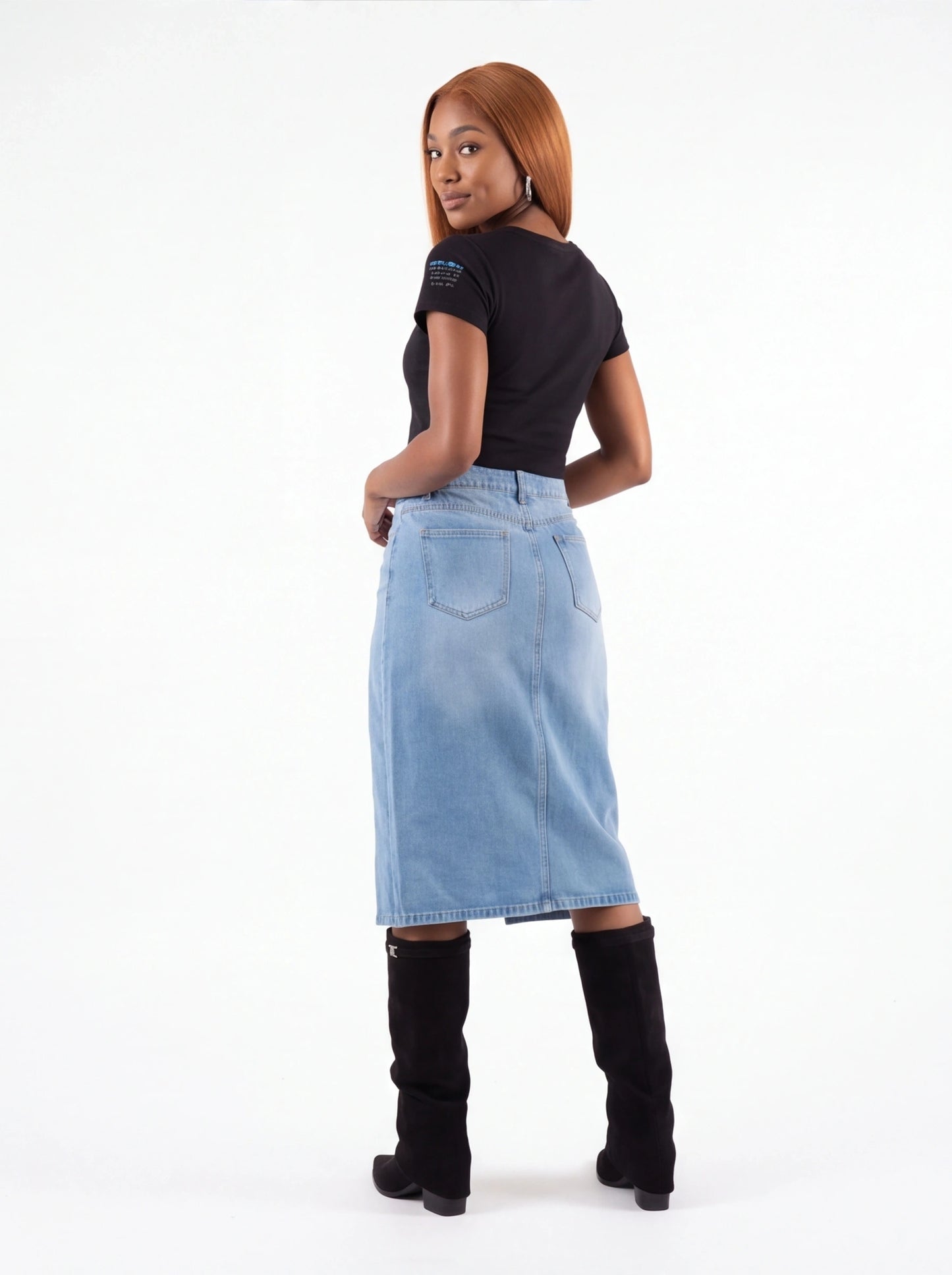 Point Toe Block Heels Boots