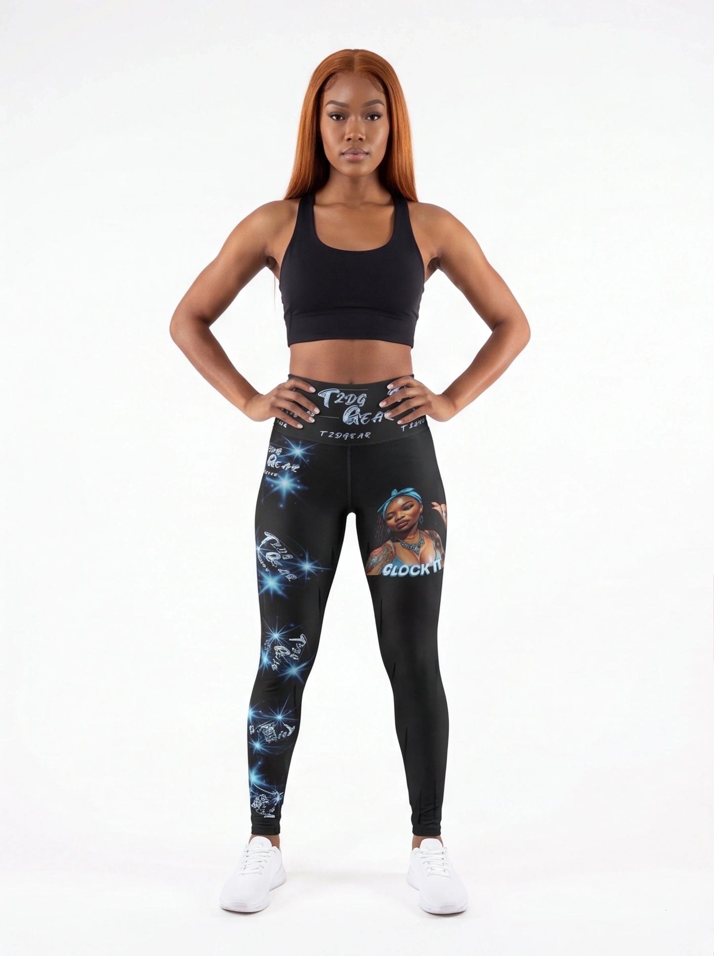 "Clock It" High-Waisted Yoga Leggings