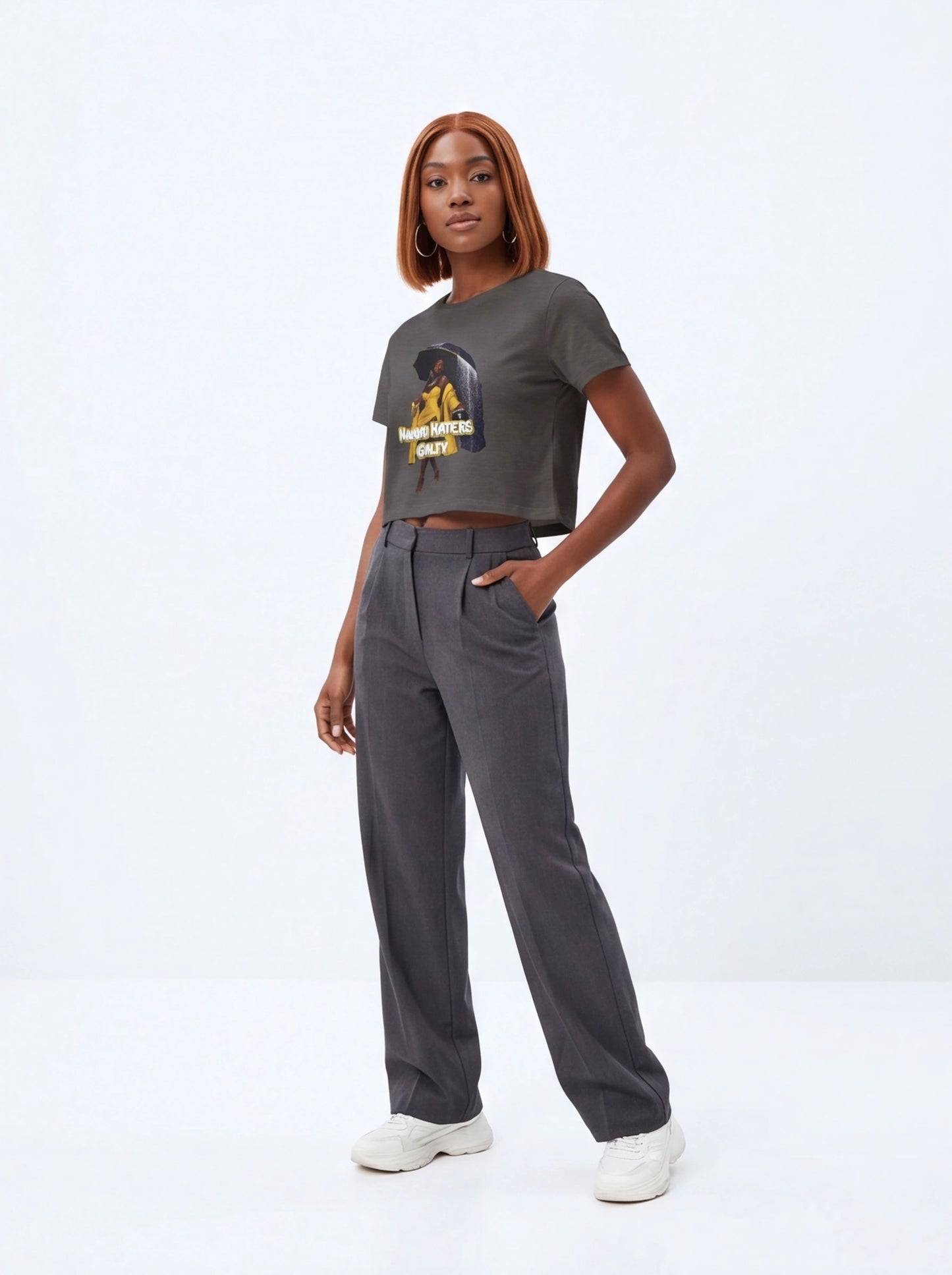 "Haters Salty" Women's Graphic Crop Tee