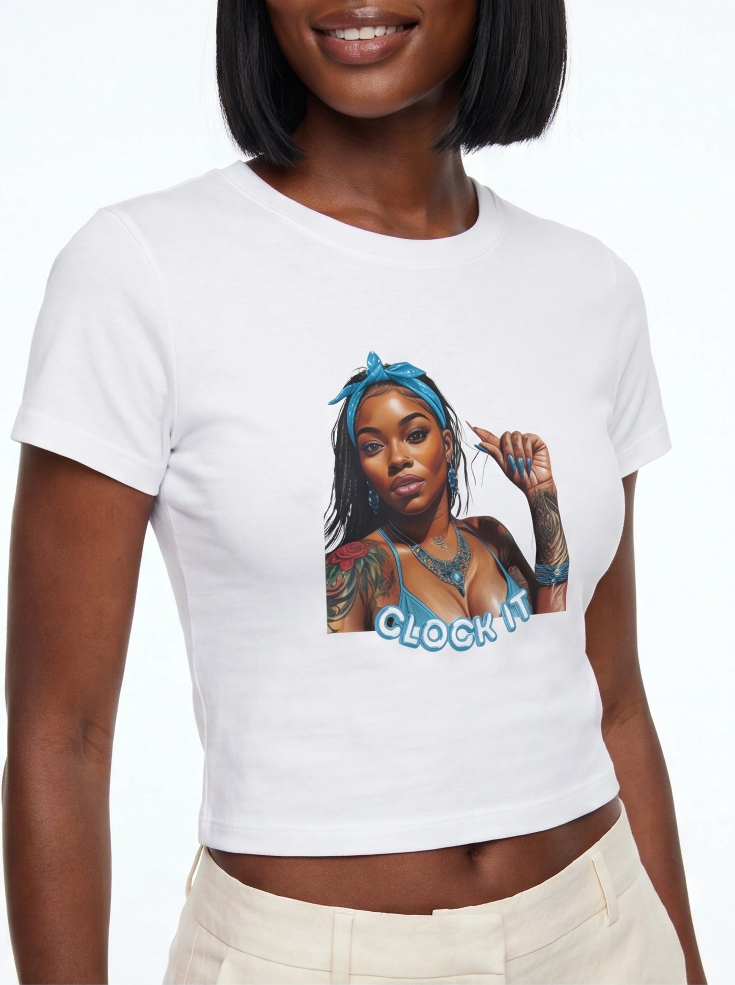 "Clock It" Baby Tee