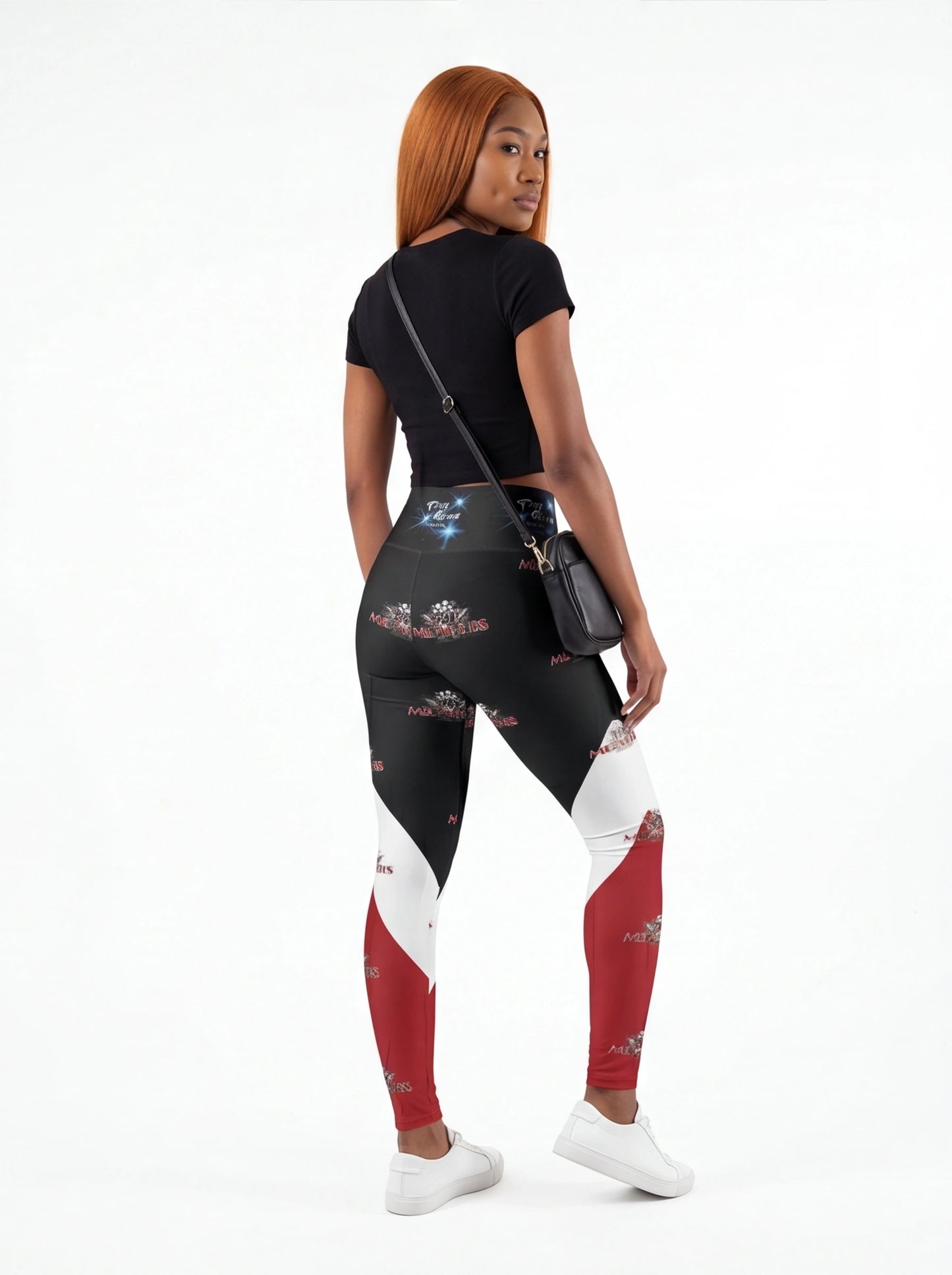 "901 Memphis" AOP High-Waist Yoga Leggings