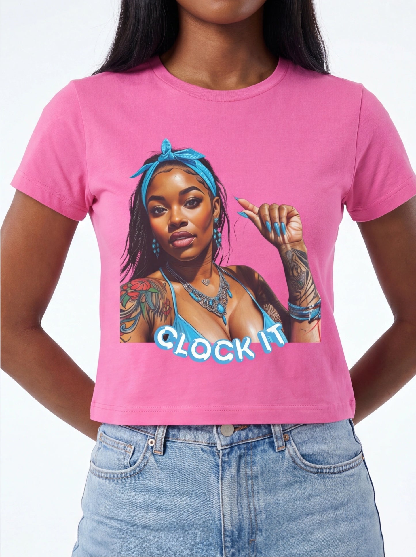 "Clock It" Cotton Graphic Tee