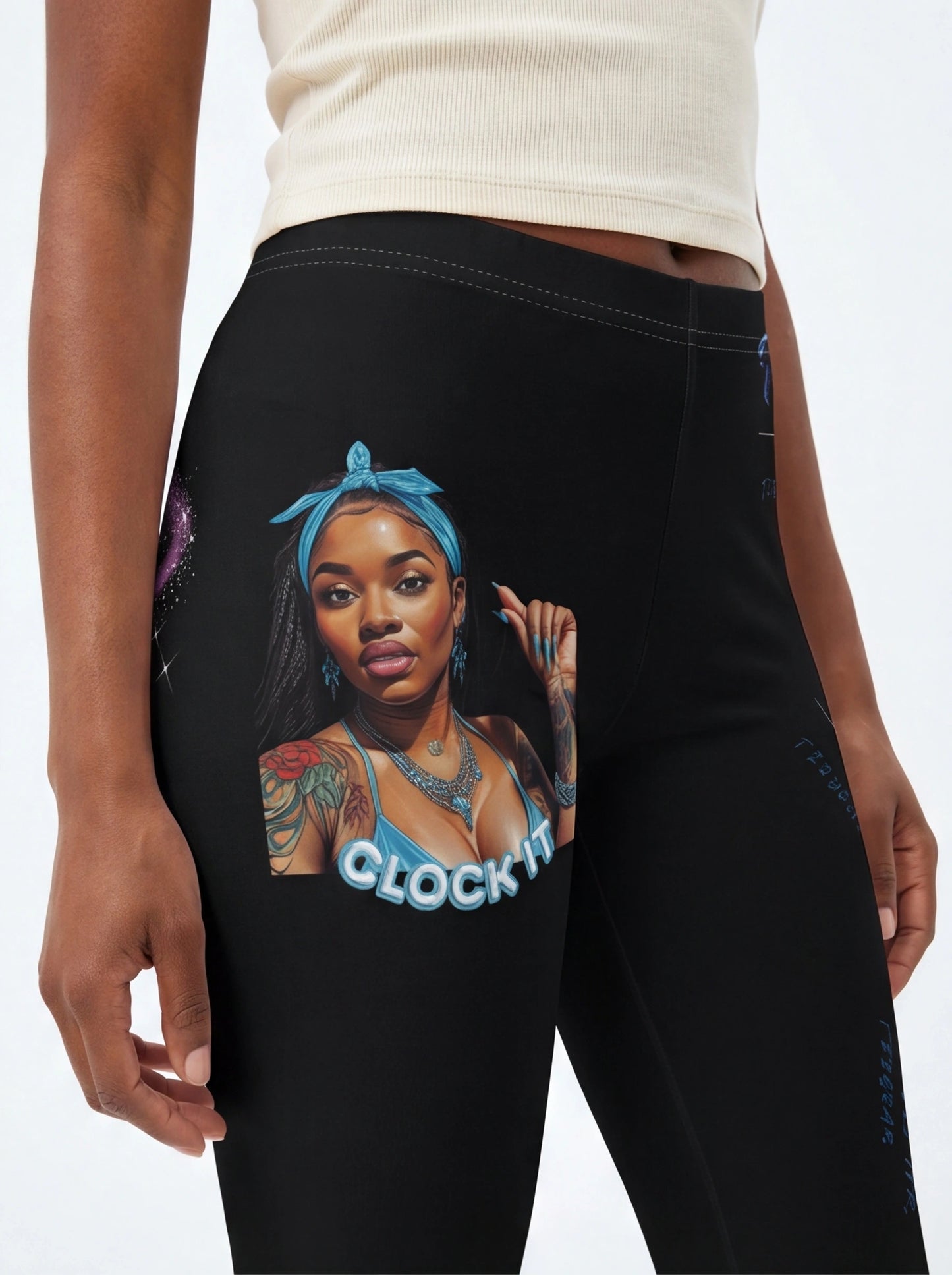 "Clock It" Capri Leggings