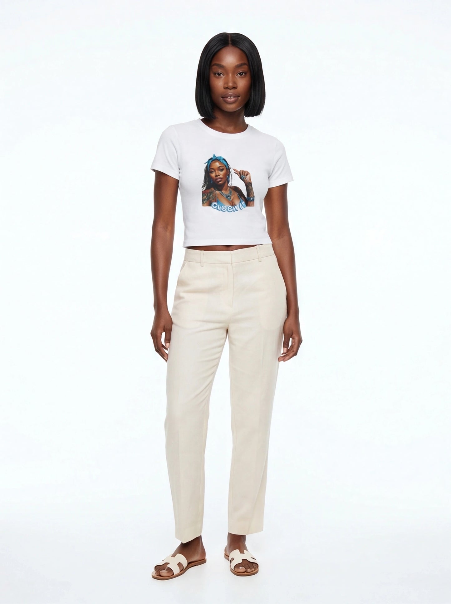 "Clock It" Baby Tee