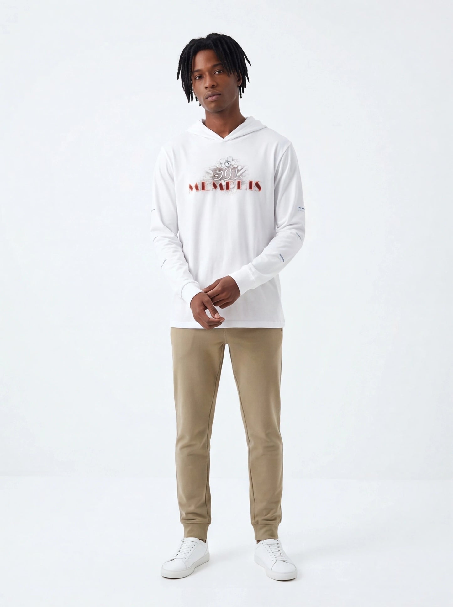 "901 Memphis" Hooded Long Sleeve Tee