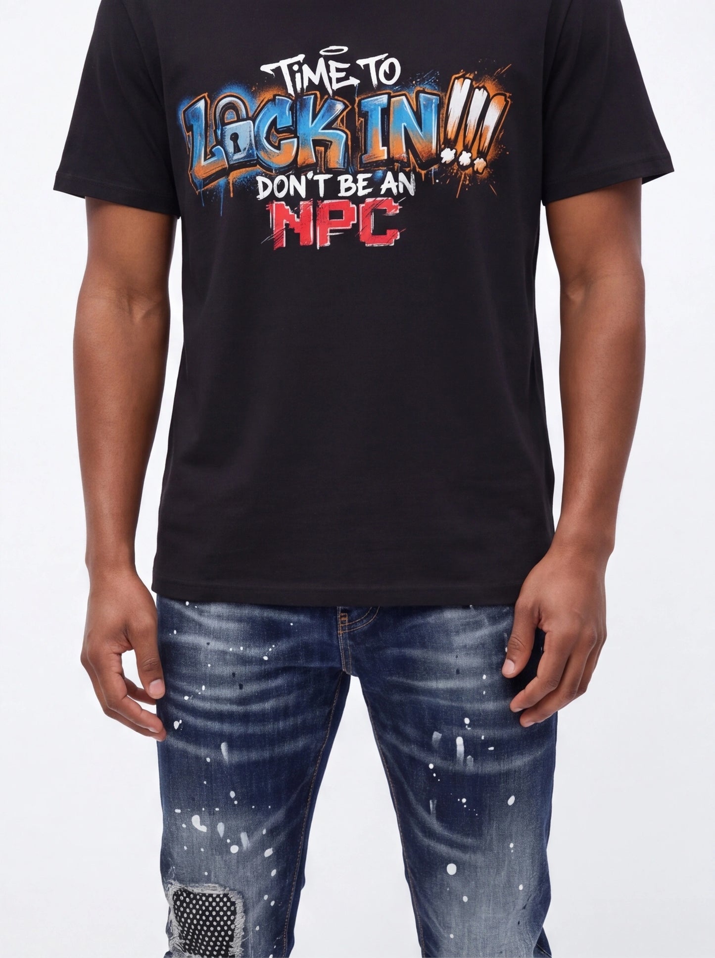 Men's Distressed Slim Fit Jeans