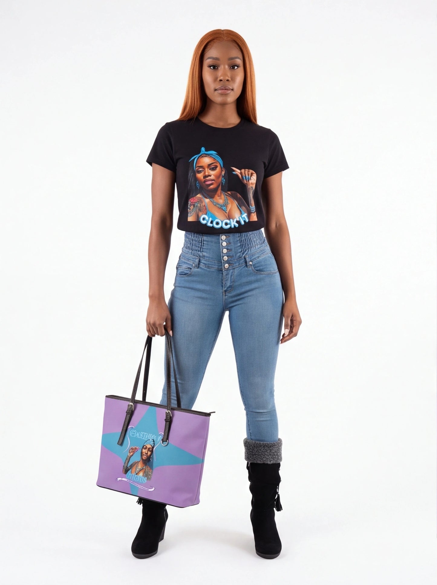 High Waist Buttoned Skinny Hip Lifting Jeans