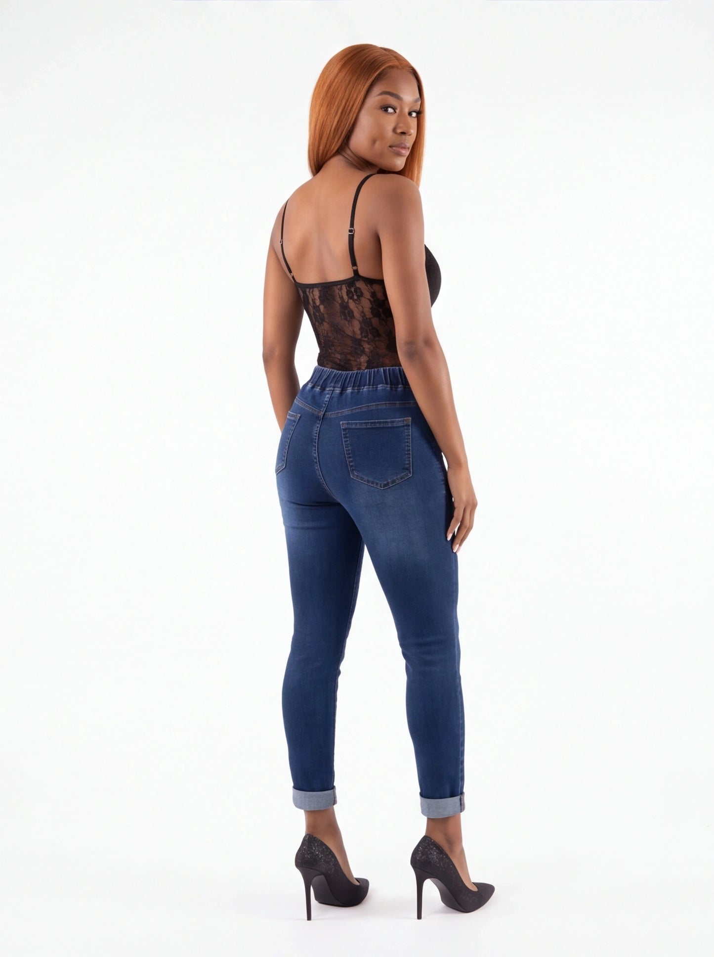 Drawstring Cropped Jeans
