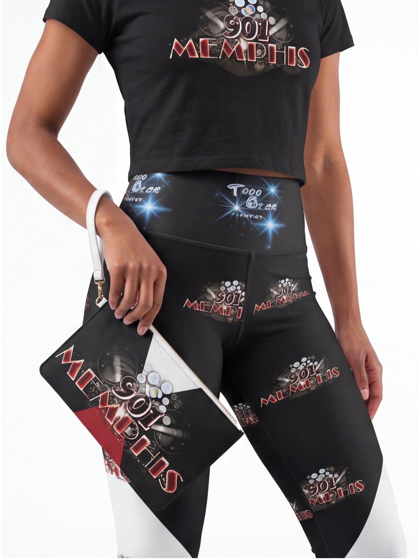 "901 Memphis" Clutch Bag