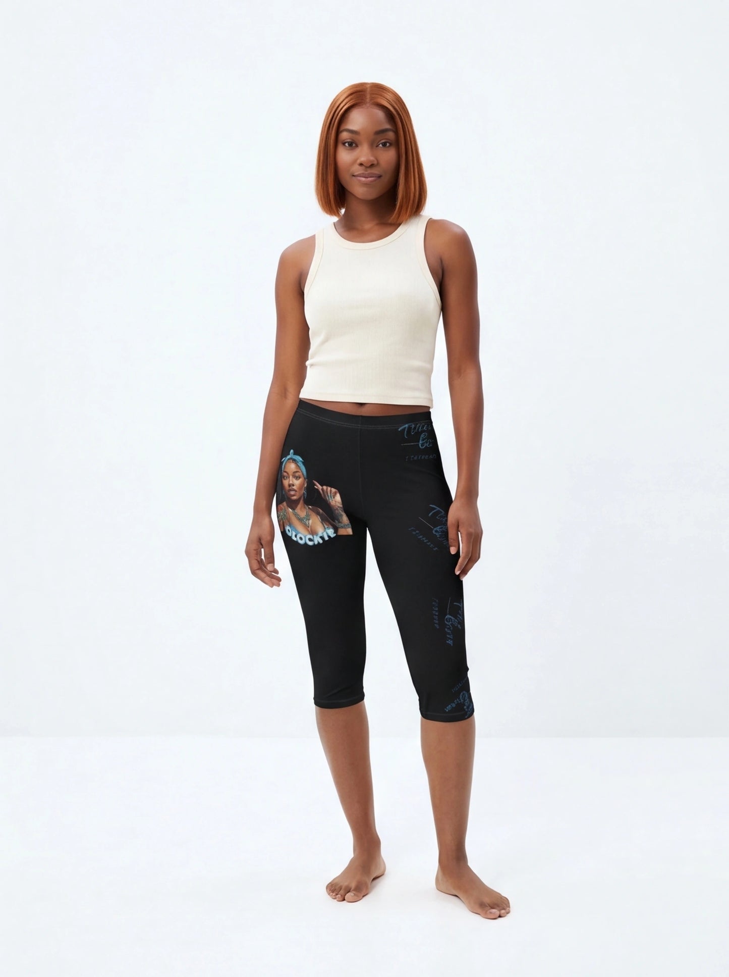 "Clock It" Capri Leggings