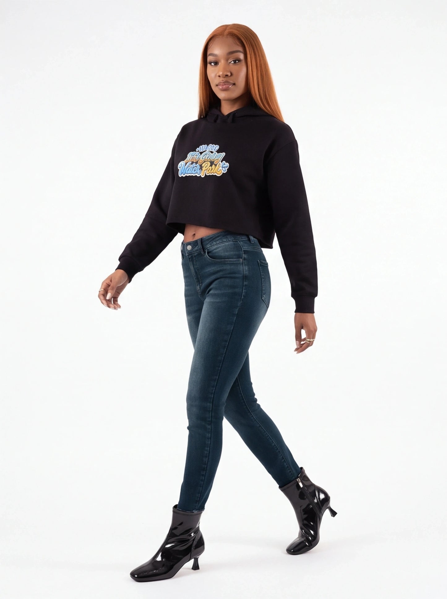 "It's Giving" Crop Hoodie