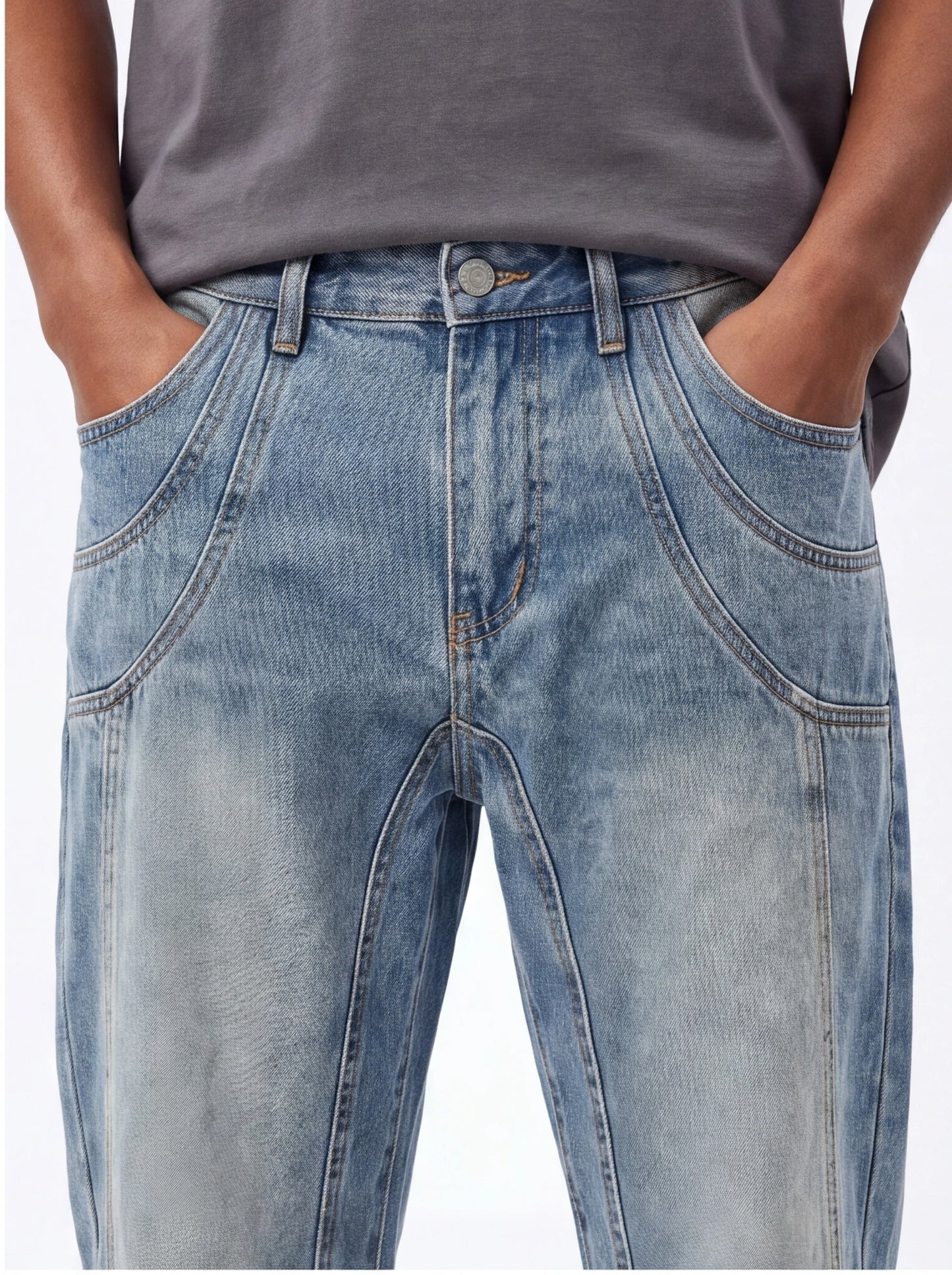 Men's Vintage Wash Relaxed Fit Jeans