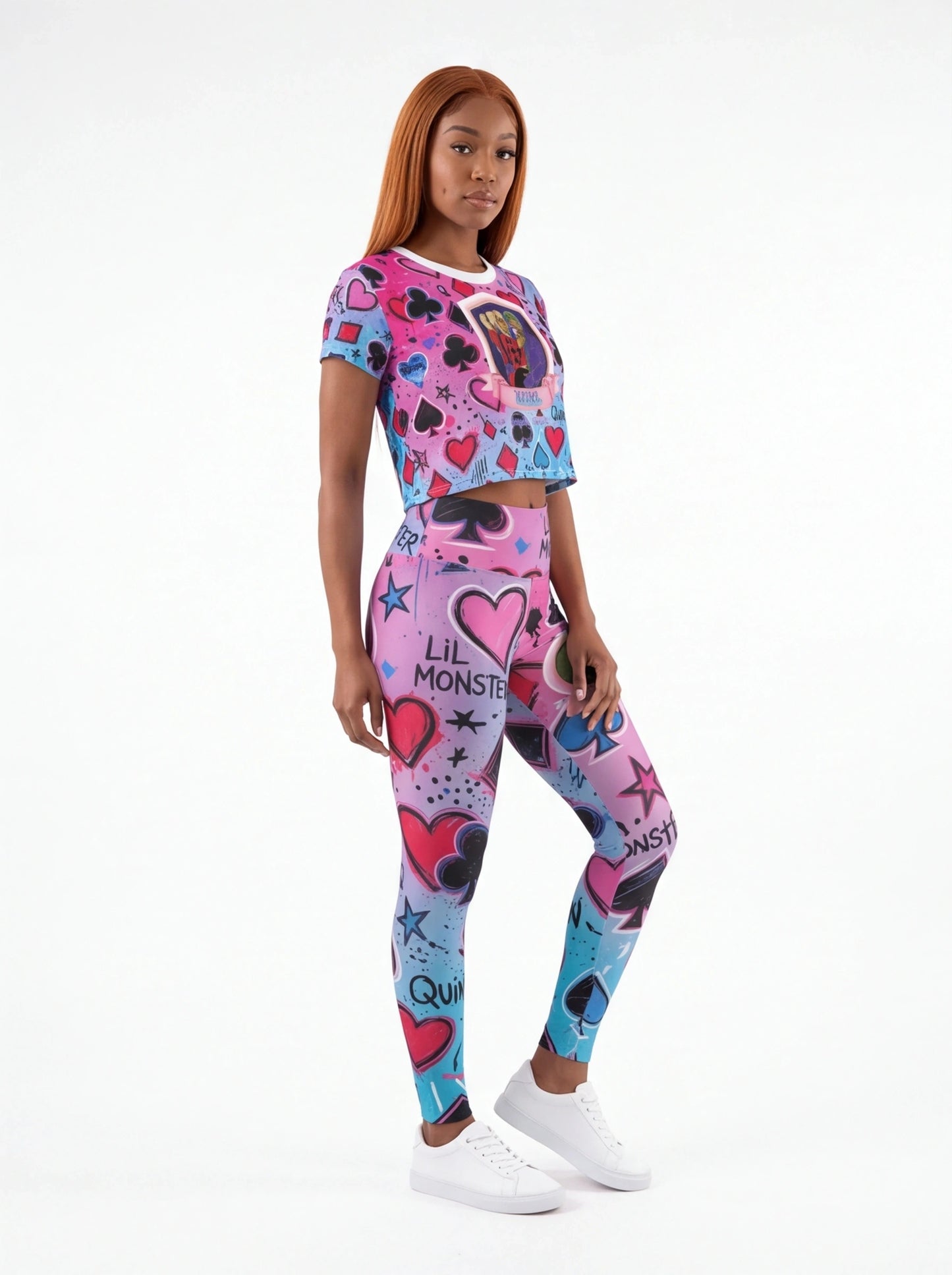 "Twisted/Toxic Love" High-Waisted Leggings