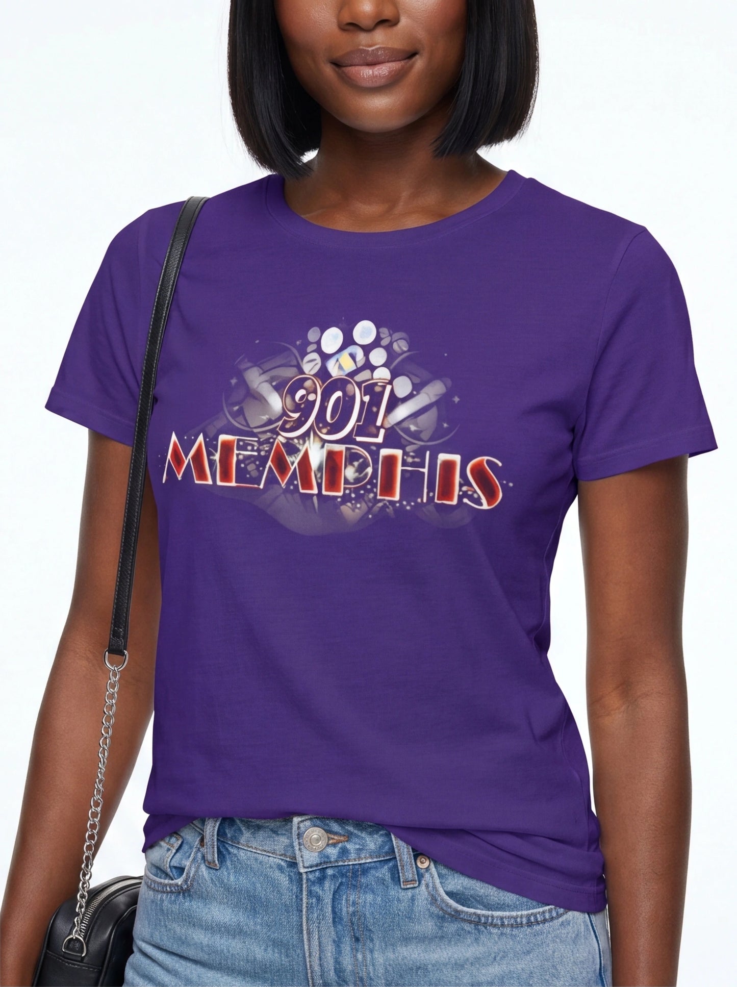"901 Memphis" Women���s Cotton Tee