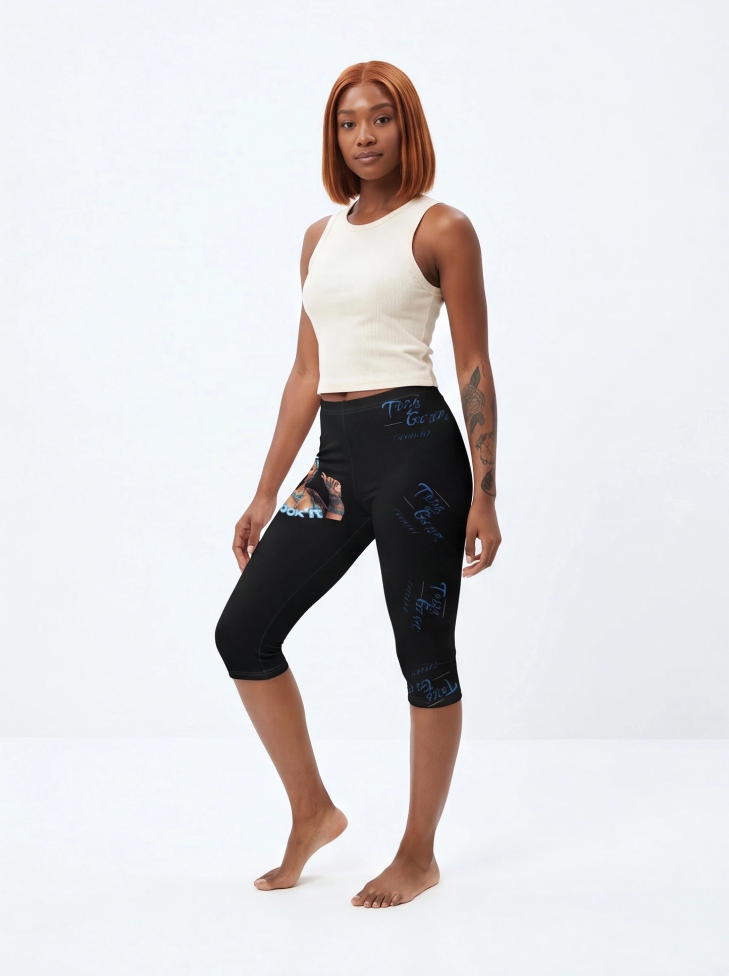 "Clock It" Capri Leggings