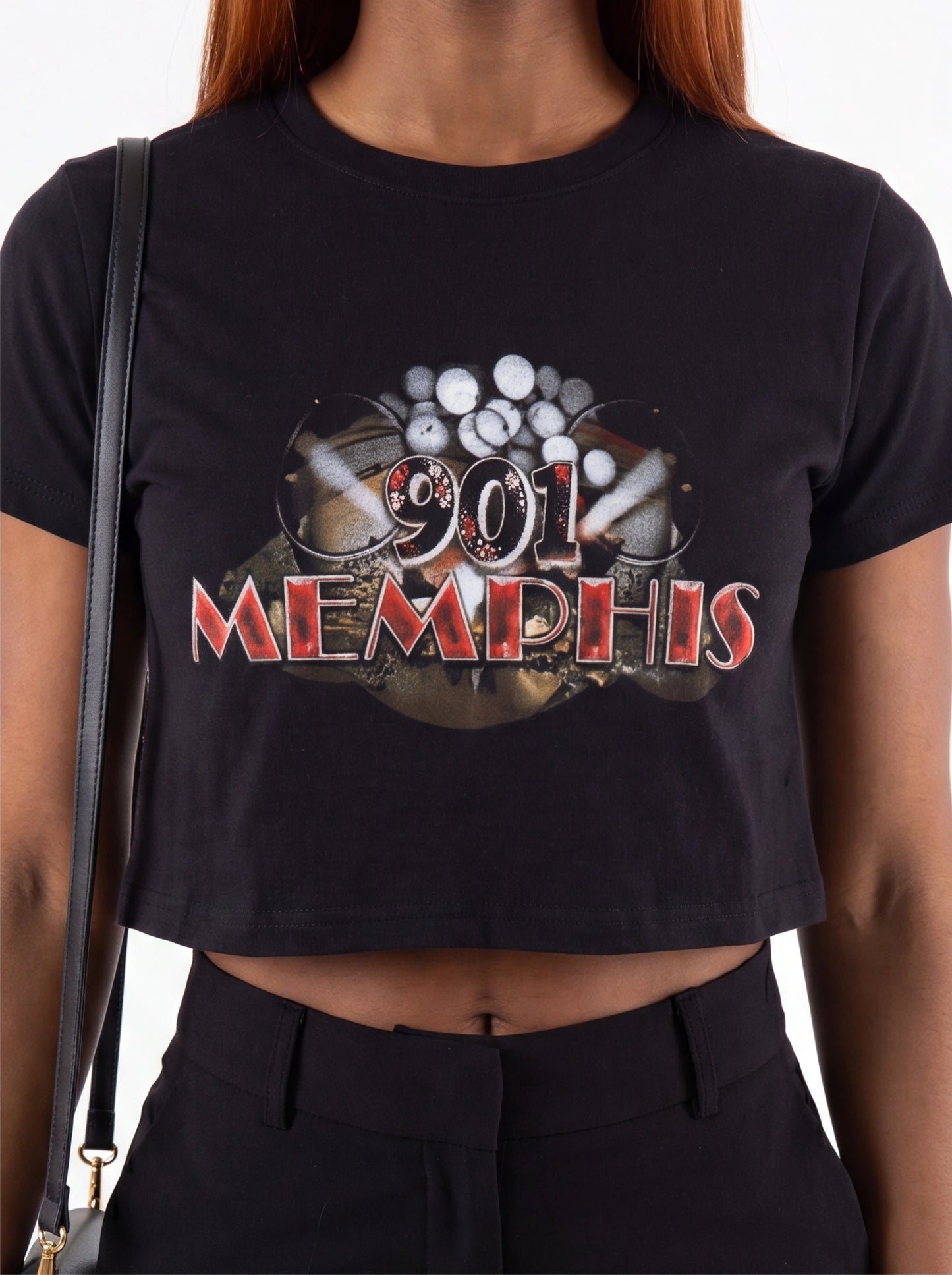 "901 Memphis" Crop Top