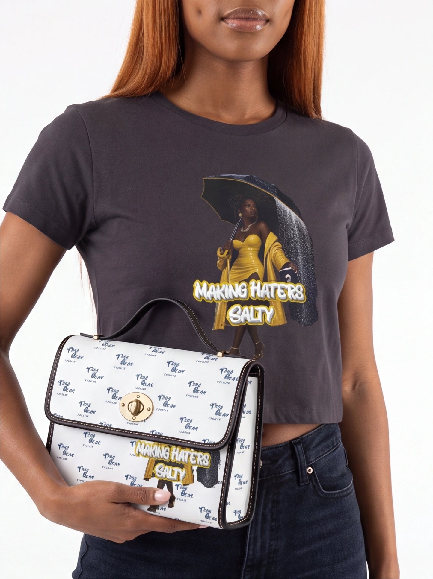 "Haters Salty" Designer Waterproof Satchel